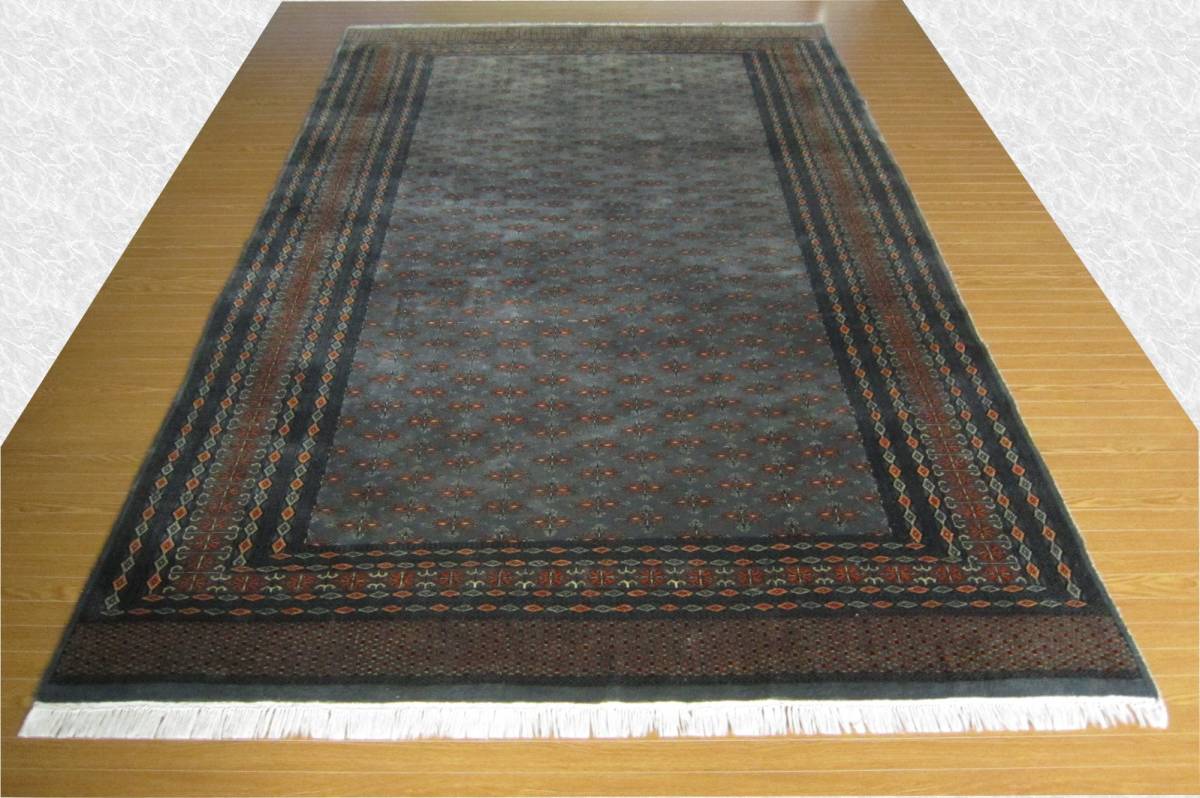 パキスタン絨毯 手織り 絨毯 段通 緞通 赤 レッド ラグ RUGS
