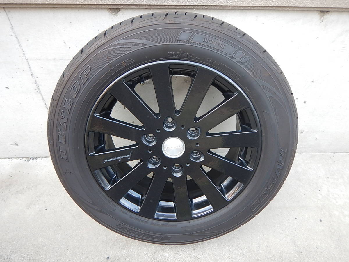 最落無し！　ハイエース200系に！　215/60R17C　109/107L　ヴェネルディブラックホイール　おまけ新品ロックナットセット付