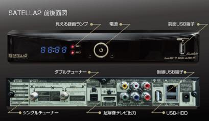 ★送料無料★ 2018年 最新 サテラ2 SATELLA2 ドングル付 （新品）FTAチューナー 【　アフターサポート実施中　】_1