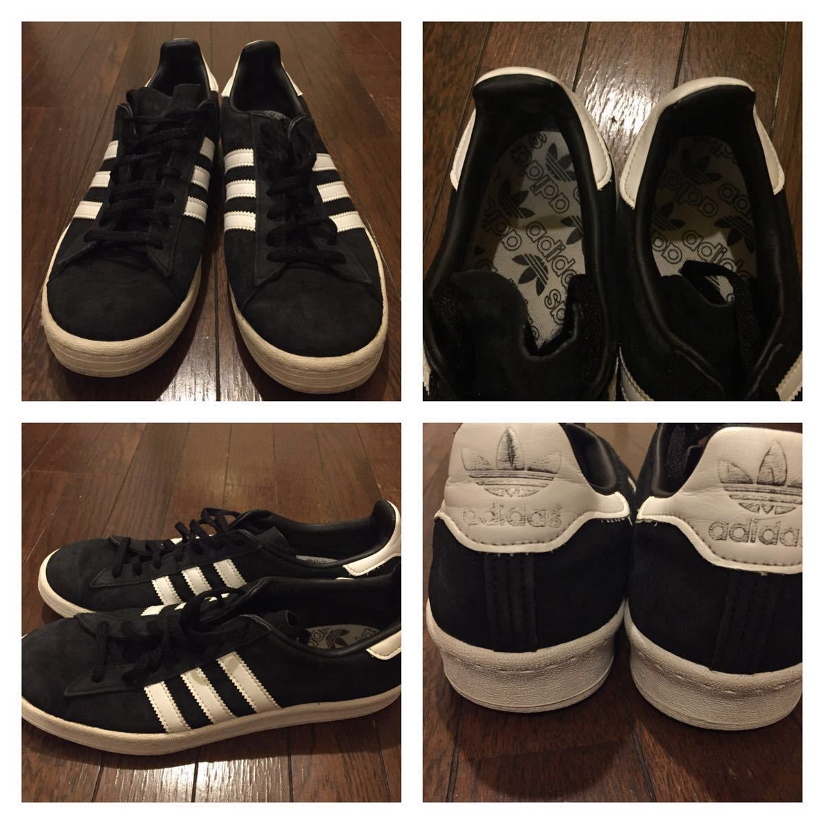 本物保証，SALE adidas CAMPAS 80s US8.5 26.5 復刻 アディダス キャンパス ブラック ビンテージ ヴィンテージ スーパースター 黒(26.5cm)｜売買されたオークション情報、yahooの商品情報をアーカイブ公開 - オークファ 26.5cm