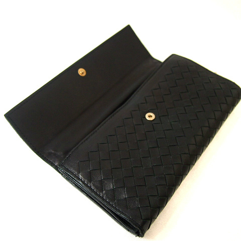 BOTTEGA VENETA◆長財布/レザー/BLU/150509 ボッテガヴェネタ BOTTEGA VENETA ボッテガヴェネタ&frasl;長財布&frasl;茶 ブラウン&frasl;レザー レディース