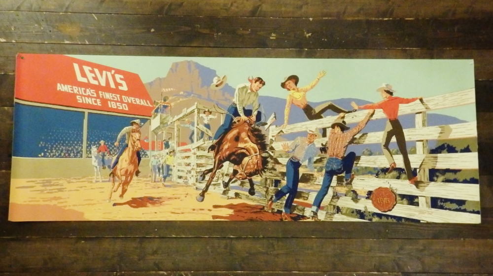 LEVI'S ヴィンテージ広告バナー リーバイス 限定販売 リーバイス