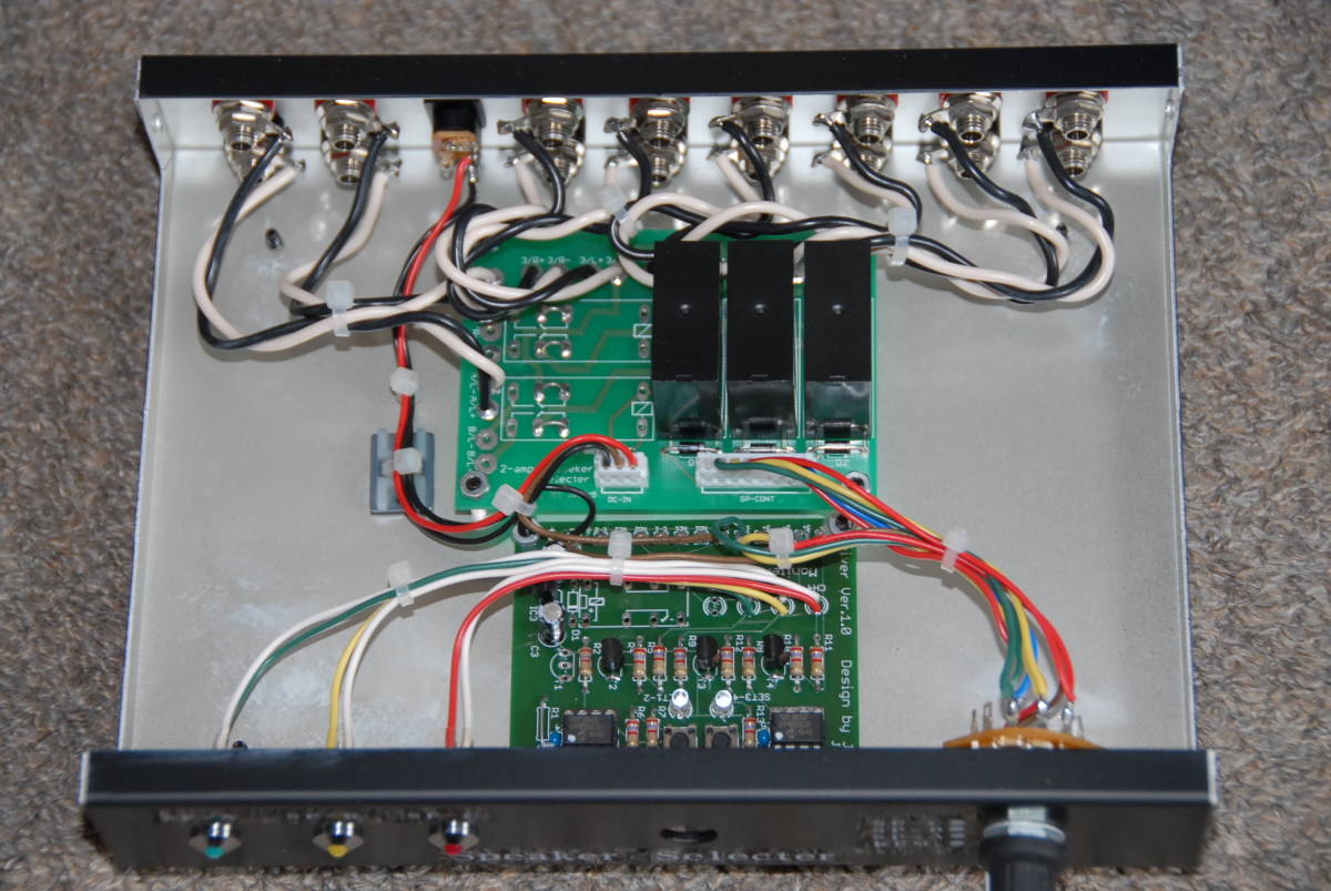 ★☆赤外線リモコン式　3スピーカーセレクター (自作品)☆★ 赤外線リモコン式 | ススピーカー Aタイプ 自作品 スピーカーセレクター｜セレクター｜オーディオデザイン