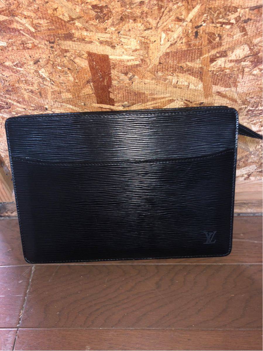 エピライン ポシェットオム 黒エピライン格安スタート エピ VUITTON