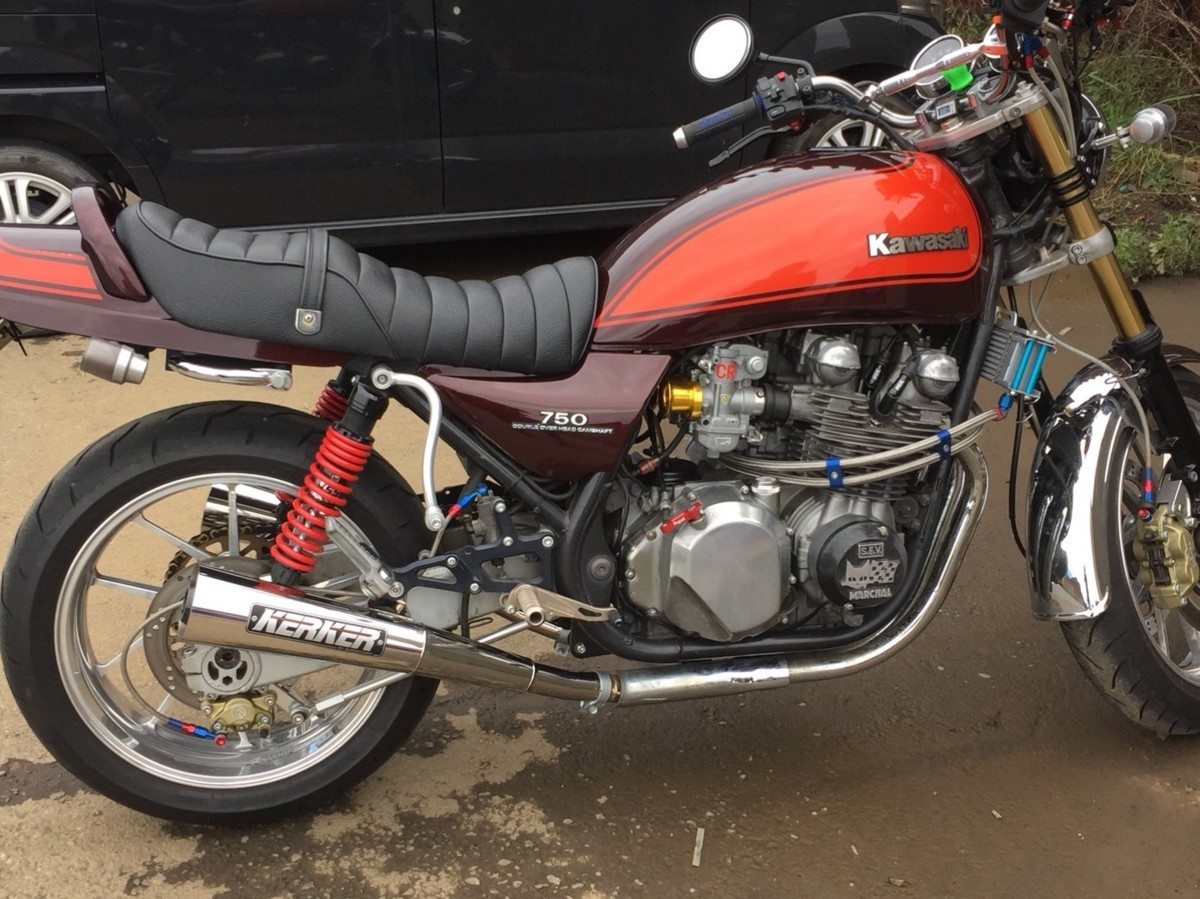 1円～ ZEPHYR750 ゼファー750 カーカー スリップオン マフラー KERKER