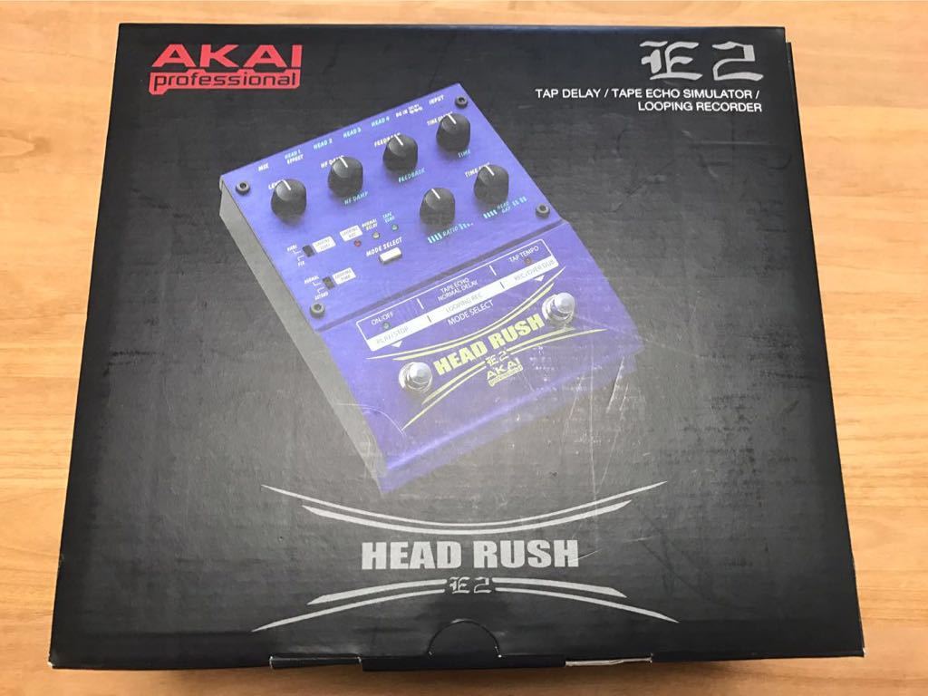 AKAI HEAD RUSH E2 ギターエフェクター 名器 ルーパー 動作良好 AKAI