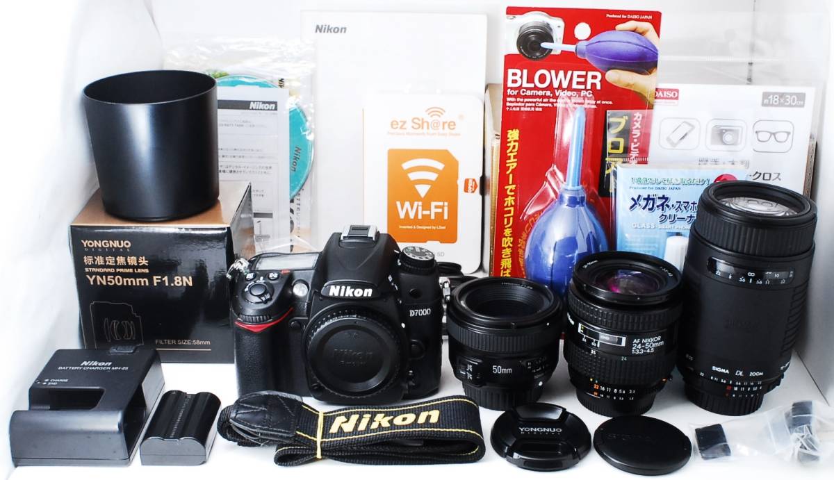 Nikon D7000 トリプルレンズセット ☆最強セット☆1620万画素☆Wi-fiSD☆Nikon ニコン D7000 トリプル