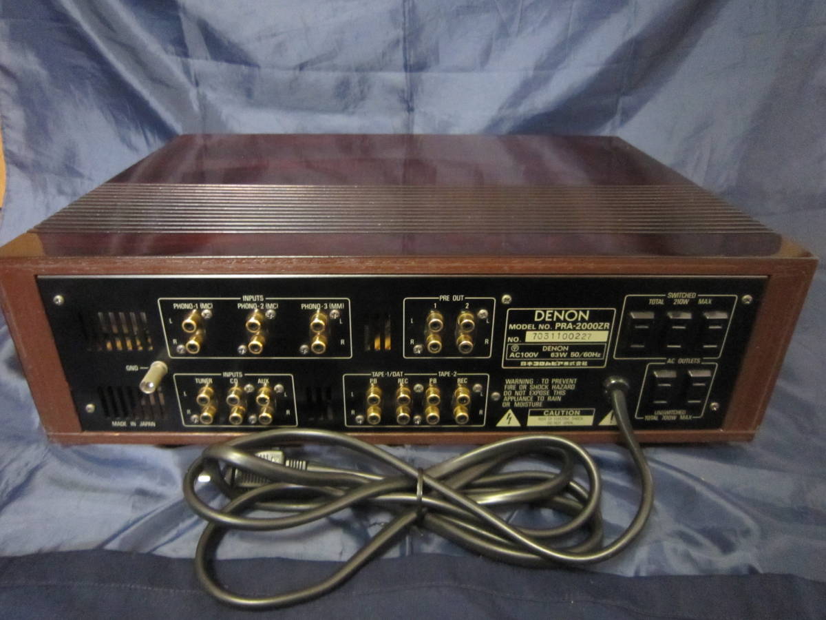 DENON プリアンプ デノン PRA-2000ZR PRA-2000 TomのブログⅡ PRA-2000