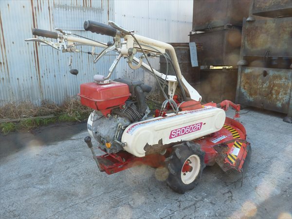 動画あり!! 大阪発 サンエース☆エンジン自走式草刈機☆SRD602R 管