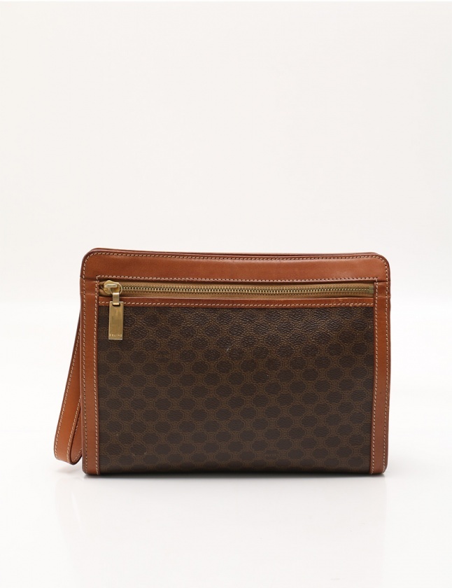 セリーヌ CELINE クラッチバッグ ポーチ マカダム PVCコーティング