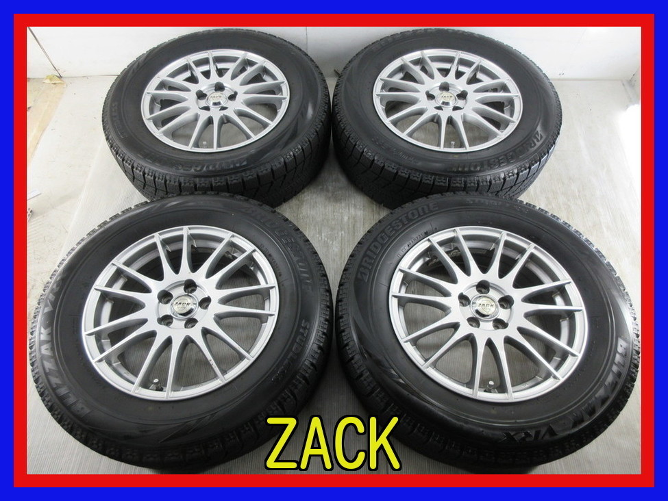 【品質保証，お得】 タイヤホイール ZACK JP-104 16インチ 6.5J +48 5H 100 BRIDGESTONE BLIZZAK VRX 215/65R16 98Q 激安 F800(スタッドレスタイヤ)｜売買されたオークション情報、yahooの商品情報をアーカイブ公開 - オークファン 5穴