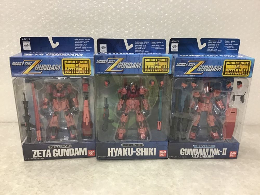 内未開封 サンライズ英雄譚2 Zガンダム・百式・ガンダムMk-Ⅱ MSイン