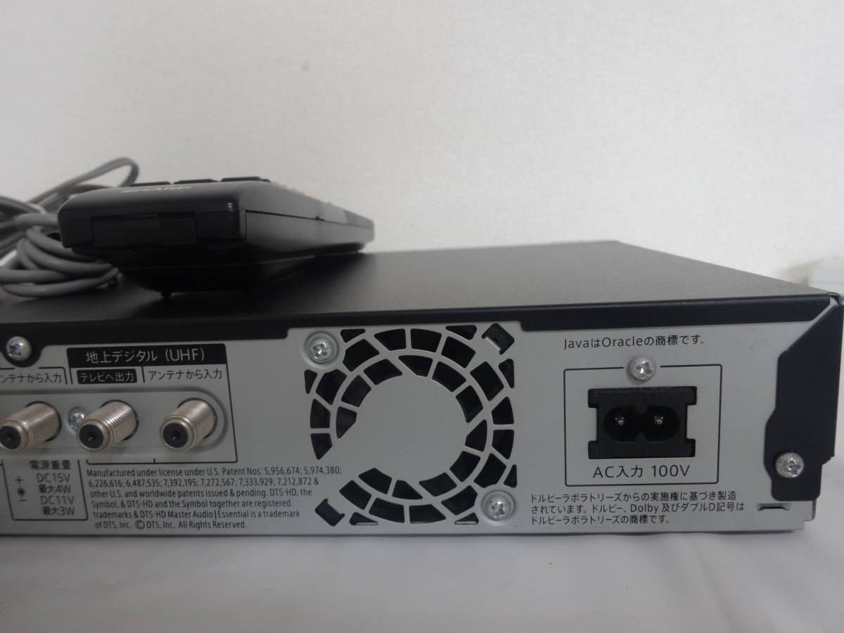 ☆705 SHARP HDD/BDレコーダー BD-W1300 リモコン B-CASカード 現状品
