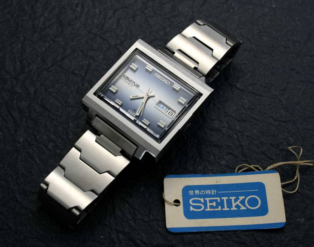 SEIKO 5 ACTUS SS 6106-5440 セイコー ５ アクタス SS　23石 自動巻き　スクエアモデル　中古美品 程度良好