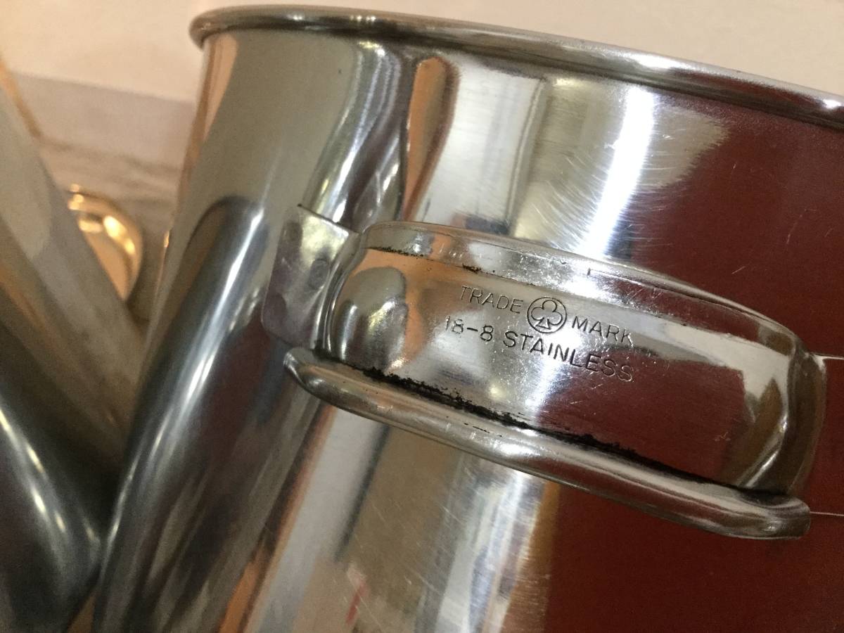 ◆◇中古　厨房用品　ステンレス鍋　4個セット　寸胴　業務用◇◆