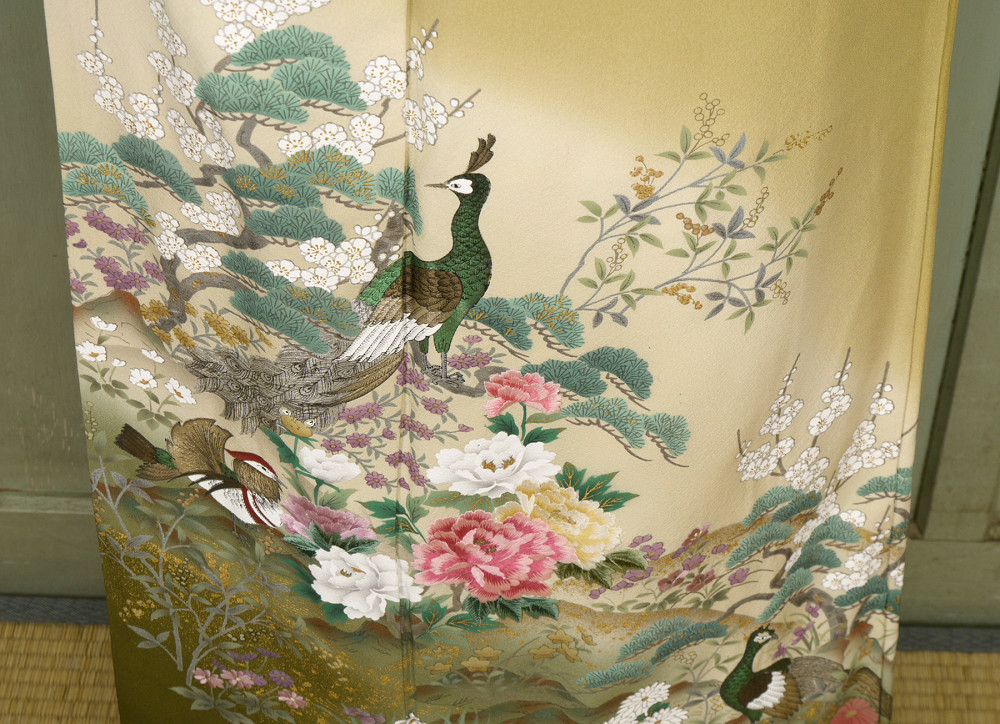 【超激得，限定SALE】 京かんざし 5694 訪問着 京友禅 豪華刺繍(仕立て上がり)｜売買されたオークション情報、yahooの商品情報をアーカイブ公開 - オークファン 仕立て上がり