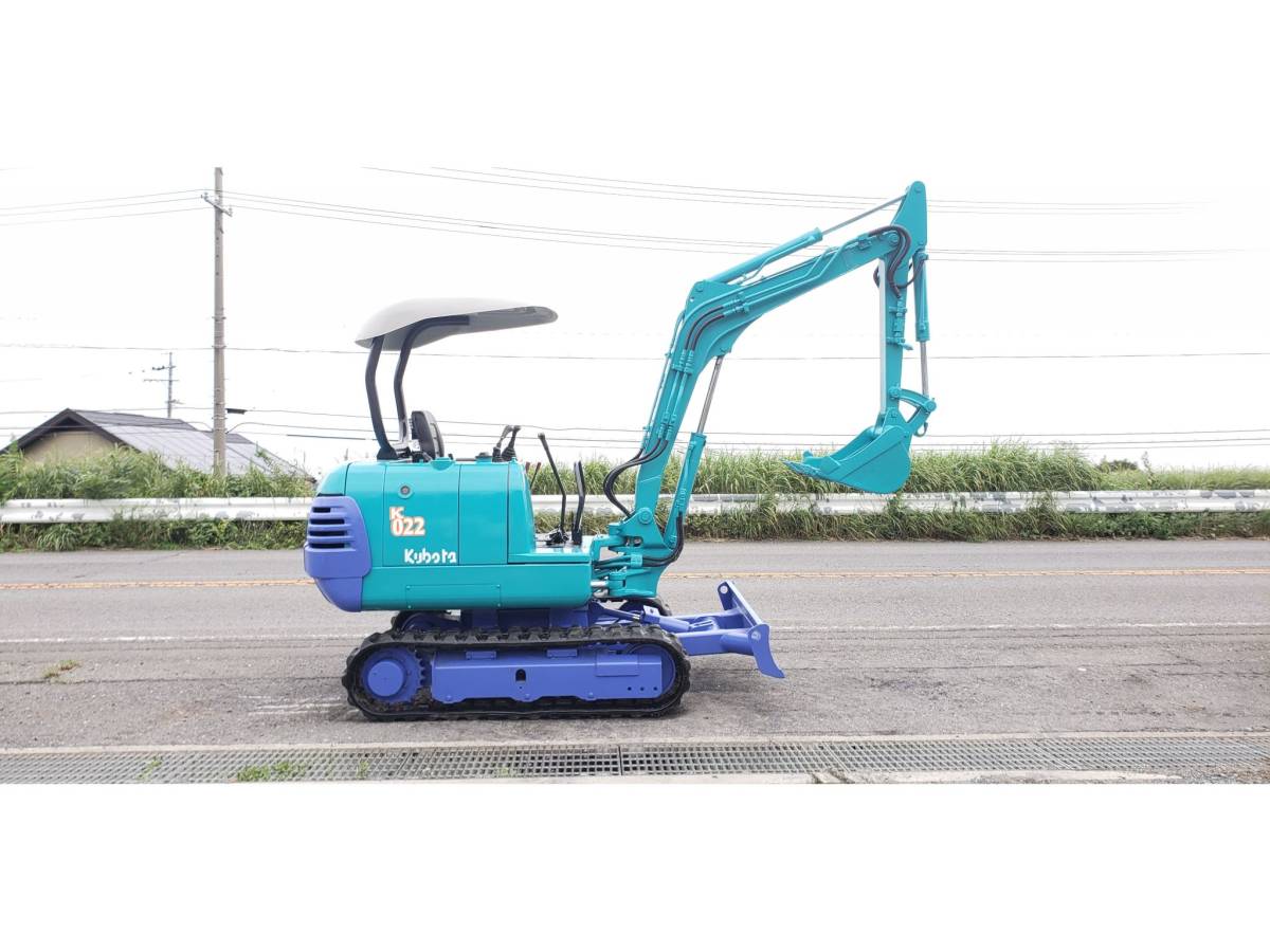 クボタ K-022 ミニバックホー☆油圧式ショベル☆マルチ付いてます 