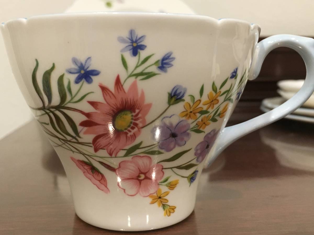 シェリー Shelley トリオ カップ - Doulton UKストアルーム ブルー