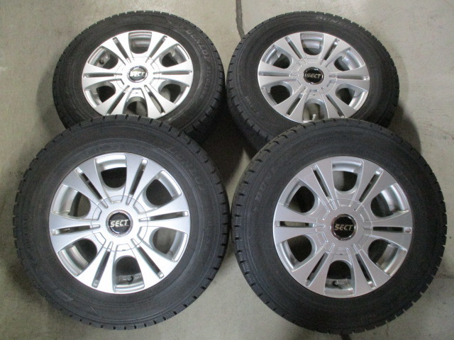 ♂2186 バリ山!! SECT ノート デミオ等 14インチ アルミホイール 185/70R14 DSX