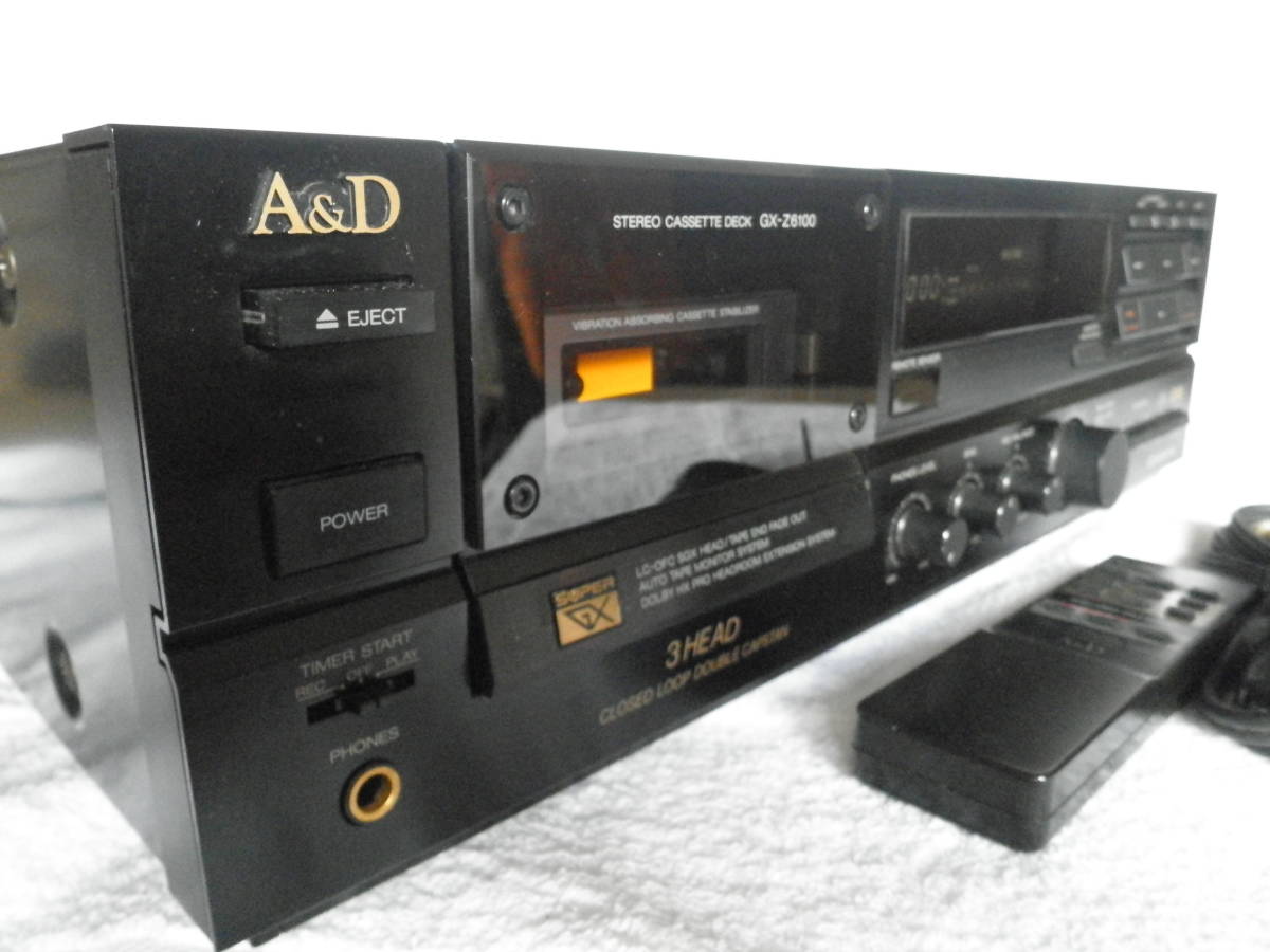 A&D GX-Z6100 カセットデッキ Cassette Deck 3ヘッド 録音 再生