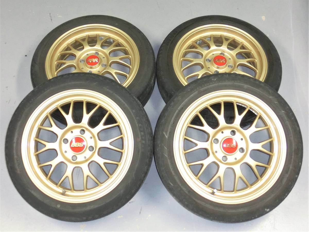 BBS RG-F 5.5J Inset+45 PCD100 4H 16インチ ゴールド RE5004 6.0J