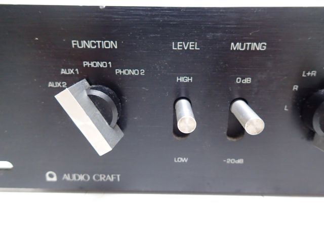 AUDIO CRAFT プリアンプ AC-3001 ♪ 53AA3-4 【公式通販】