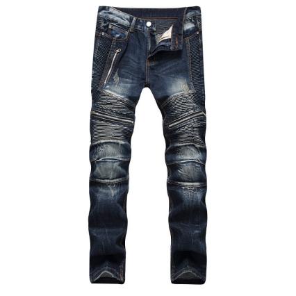 メンズ　デニムパンツ ジーンズ ロングパンツ　ビンテージ Ｇパン スリム ライダース カッコイイ　おしゃれ ネイビー32