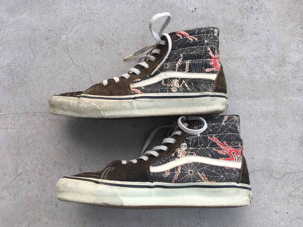 8～8/2 90s USA製 VANS SK8 HI スカルスパイダー / ヴィンテージ 