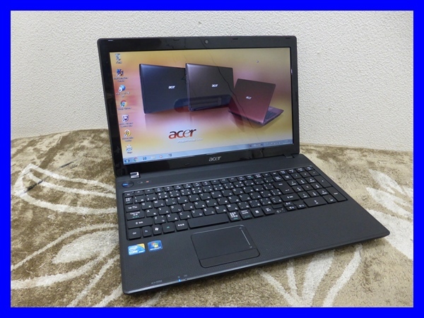 ACER/エイサー ノートPC ASPIRE 5742-F52D/K Windows7 Core i5-480M 