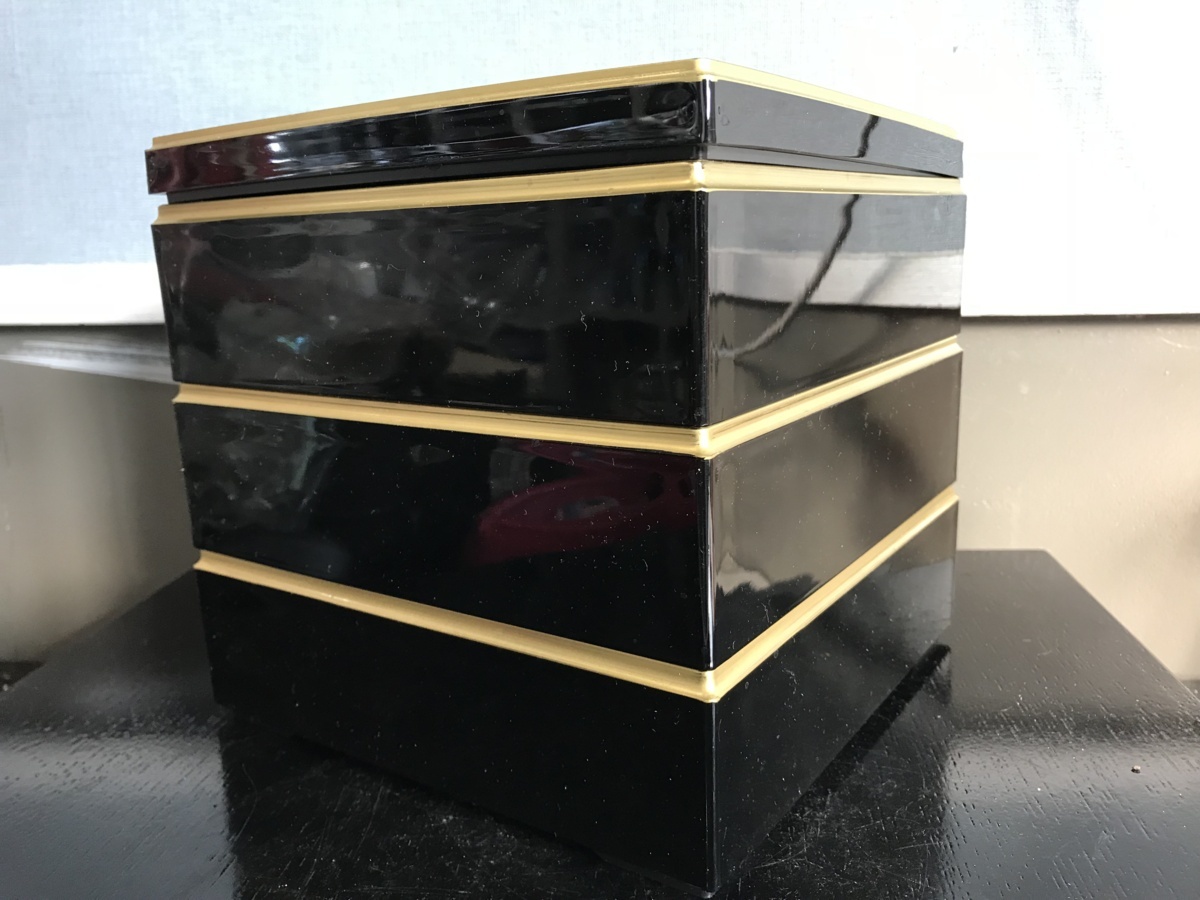 美術館級御重、御重、3段重、おせち料理、昭和18年頃の3