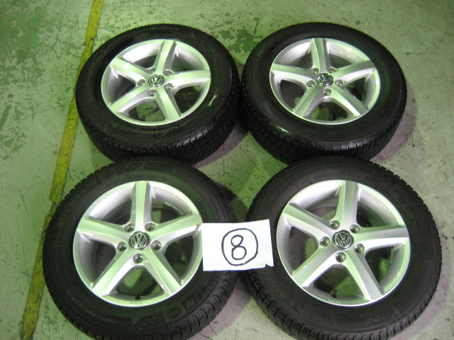 ☆VW純正アルミホイルとスタッドレスタイヤセット☆195/65R15☆