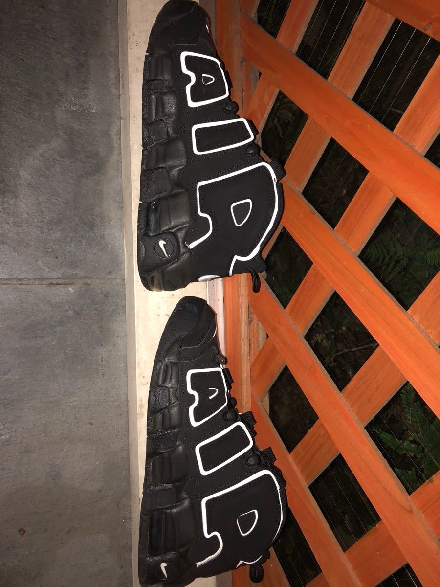 NIKE AIR MORE UPTEMPO 黒白 24cm US6Y モアアップテンポ モアテン