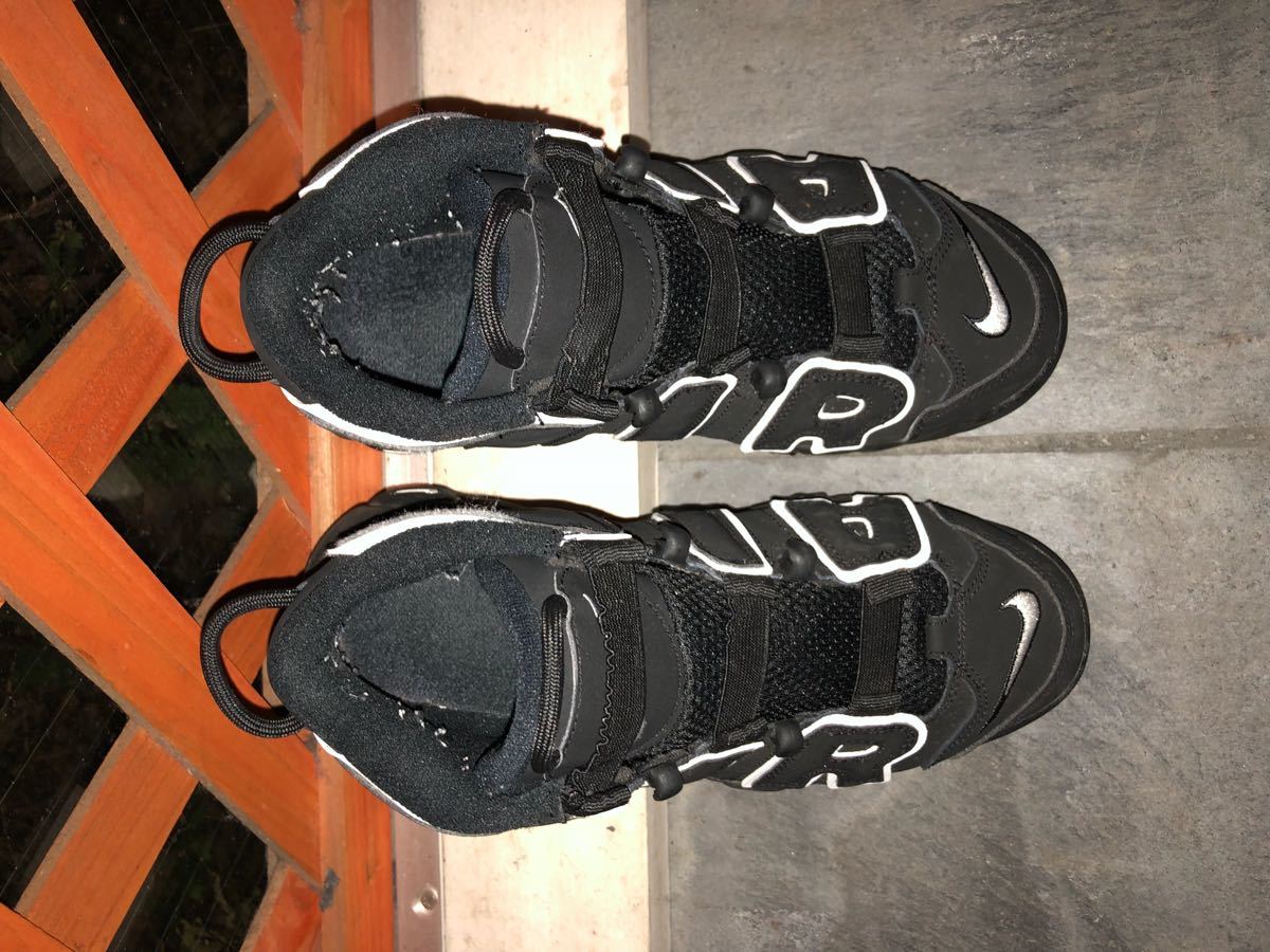 NIKE AIR MORE UPTEMPO 黒白 24cm US6Y モアアップテンポ モアテン