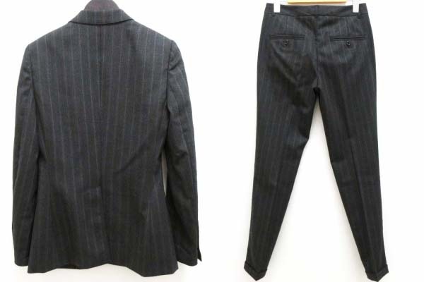 ドルチェ&ガッバーナ パンツ スーツ グレー 裏地レオパード 36