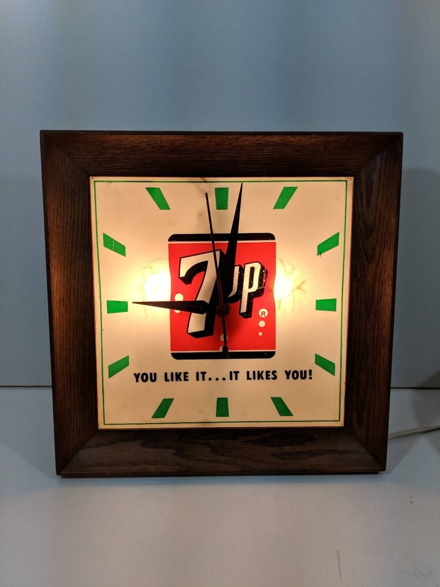 7up セブンアップ】ヴィンテージ時計 動作確認済 【公式通販】