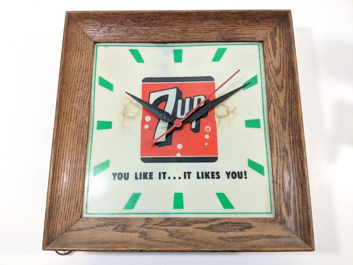 7up セブンアップ】ヴィンテージ時計 動作確認済 【公式通販】
