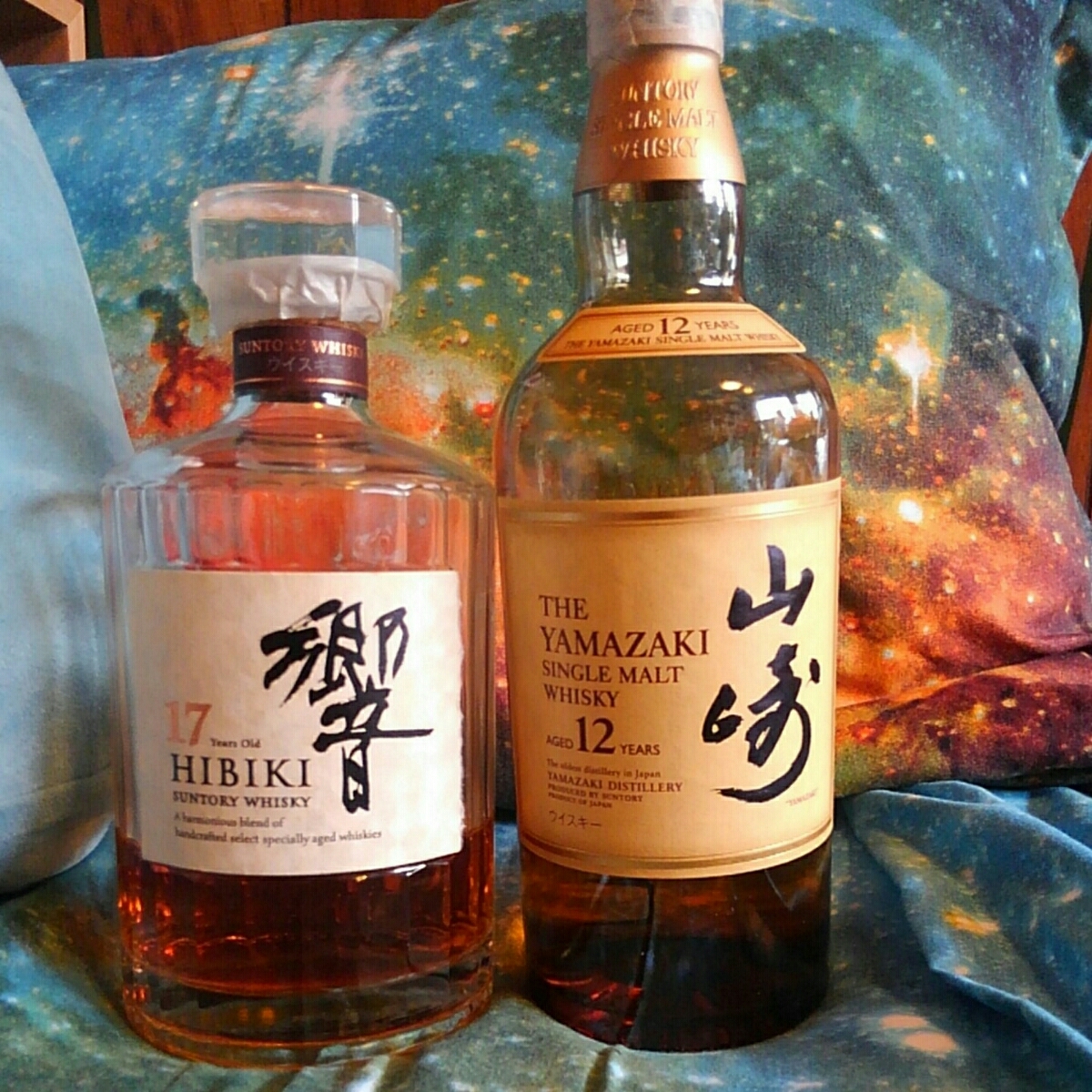 サントリー ウイスキー 響17年、山崎12年 180ml 2種セット 響17年 山崎