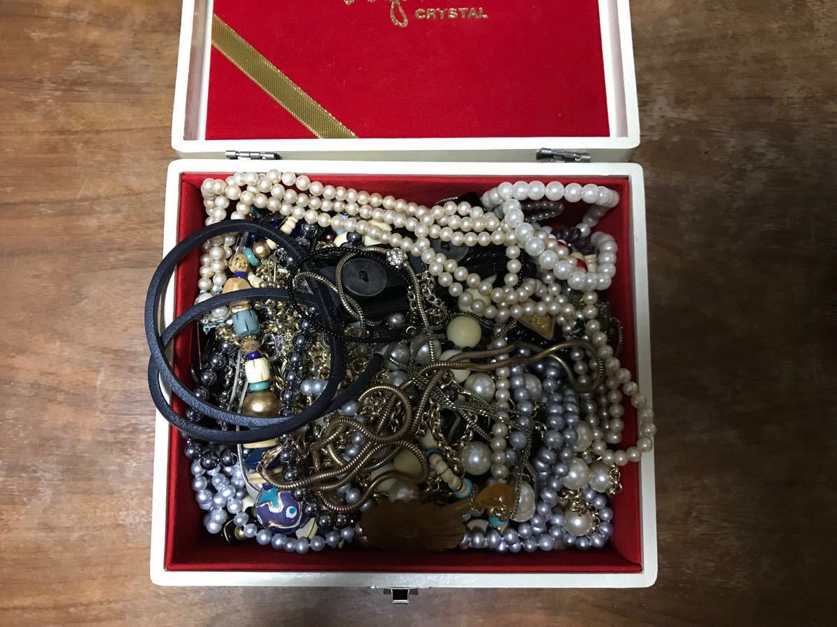 遺品整理 ネックレス アクセサリー 指輪 まとめ売り パール 整理品 