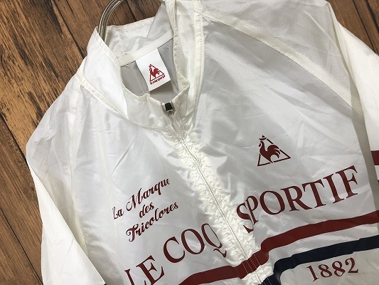 ルコックスポルティフ le coq sportif ウインドブレイカー メンズL 白 