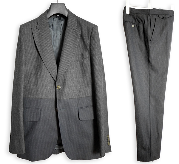 【高品質】 正規品 極 size46 2013AW カルヴェン CARVEN バイカラーセットアップスーツ コート ニット ジャケット スラックス パンツ(男性用)｜売買されたオークション情報、yahooの商品情報をアーカイブ公開 男性用
