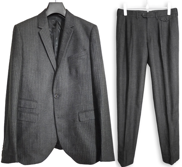 正規店購入46 美品 ニールバレット NeIL BarreTT ウールフランネル