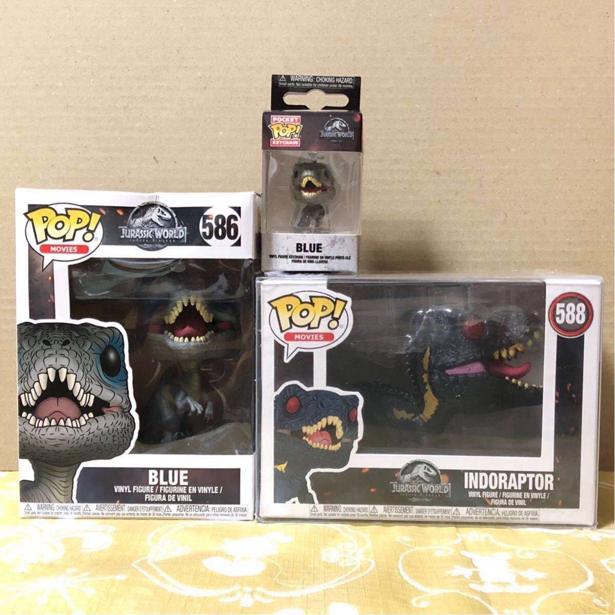 FUNKO POP! movies ジュラシックワールド ブルー + インドラプトル