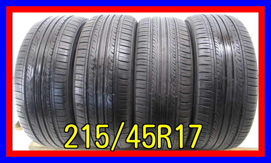 ■中古タイヤ■　215/45R17 91W KUMHO SOLUS KH17 プリウス 86 ヴェロッサ レガシィ アルテッツァ等 激安　送料無料　P554