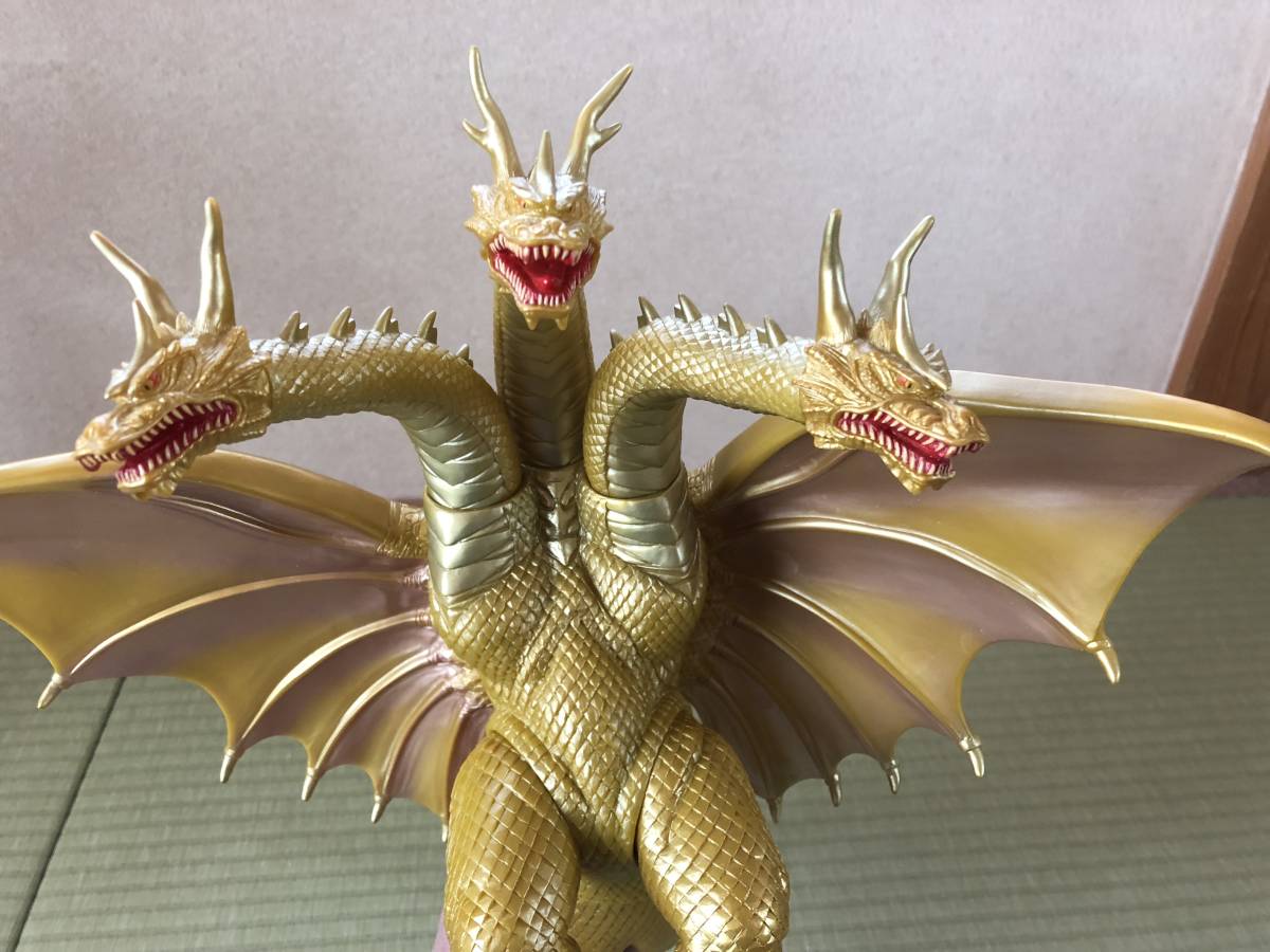 キングギドラ 1998年製 ビッグサイズ ソフビ バンダイ 超ドラゴン怪獣