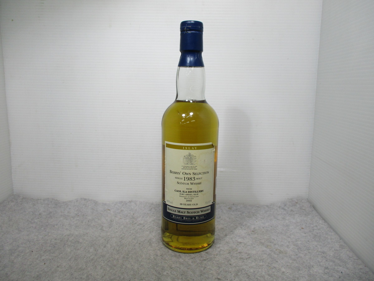最新作，人気SALE ISLAY BERRYS' OWN SELECTION 1983 アイラ ベリーズ オウン セレクション 19年 スコッチ ウイスキー 古酒 700ml T16059(スコッチ)｜売買されたオークション情報、yahooの商品情報をアーカイブ公開 - オー スコッチ