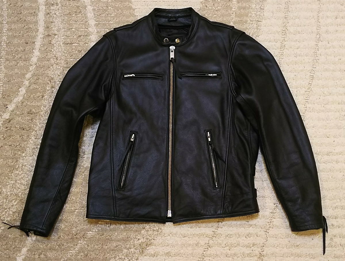 KADOYA MVS-Fシングルライダースジャケット LBサイズ カドヤ K'S LEATHER シングルタイプレザージャケット MVS-F サイズ B体