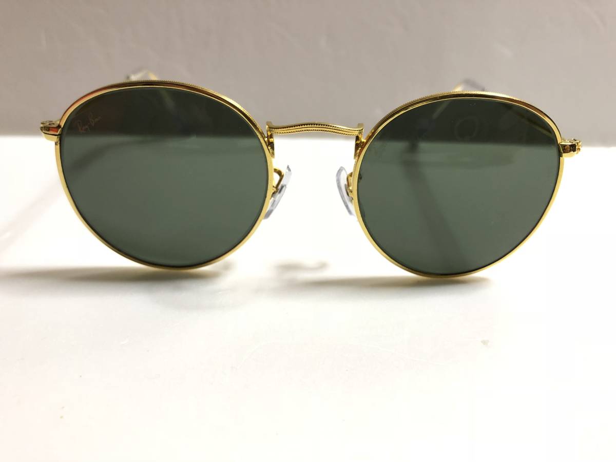 砂打ち 4ヶ所 B&L RAY BAN ラウンド メタル USA レイバン ROUND METAL
