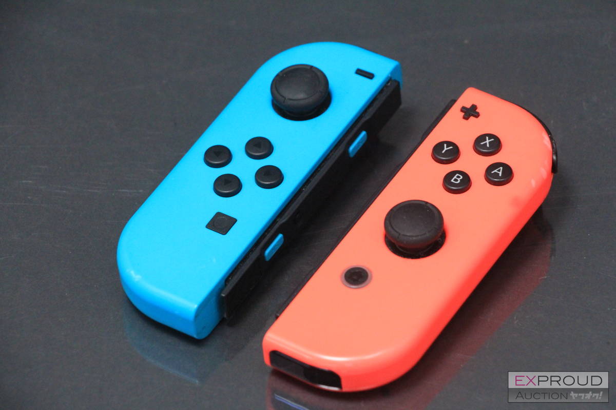 Nintendo Switch ネオンブルー ネオンレッド Proコントローラー 良品☆Nintendo Switch（ニンテンドースイッチ）コントローラー Joy