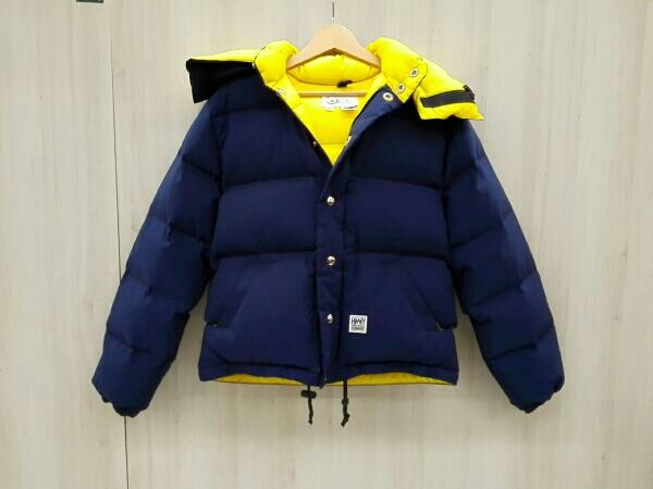 美品】Crescent Down Works ダウンジャケット XSサイズ ネイビー