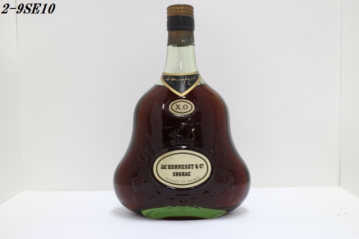 ○60サイズ 2-9SE10 古酒 Jas Hennessy XO ヘネシー グリーンボトル 金